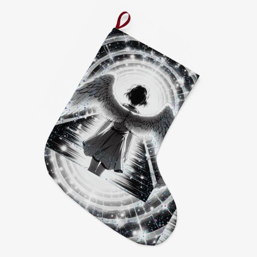 ANIME ANGEL STOCKING STYLEDBYTRREAL GROTE KERSTSOK (Voorkant (Hangend))