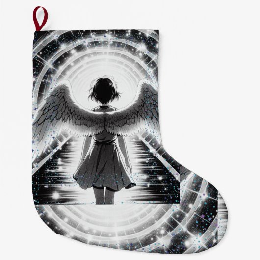 ANIME ANGEL STOCKING STYLEDBYTRREAL GROTE KERSTSOK (Voorkant)