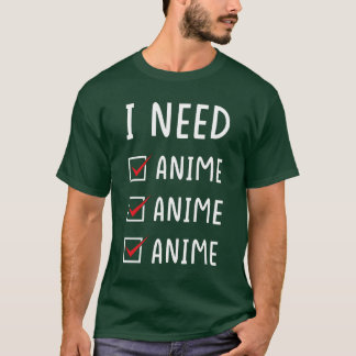 Anime Anime Anime meisje T-shirt