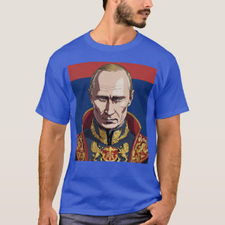 "Anime-antagonist: Vladimir Poetin in het kwaadaar T-shirt