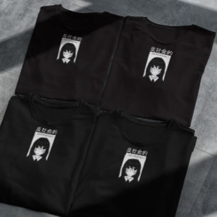 Anime Antisocial Girl Face Mask T-shirt