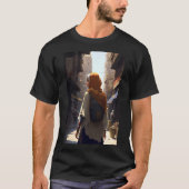 Anime Arab Women Walking through Middle Eastern Ci T-shirt (Voorkant)