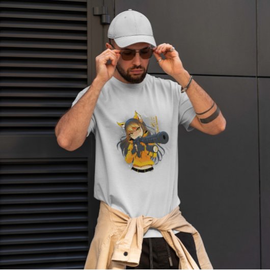 Anime Army Fox Girl T-shirt