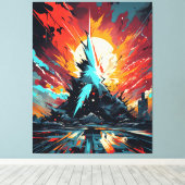 Anime Art Canvas (Insitu (Houten vloer))