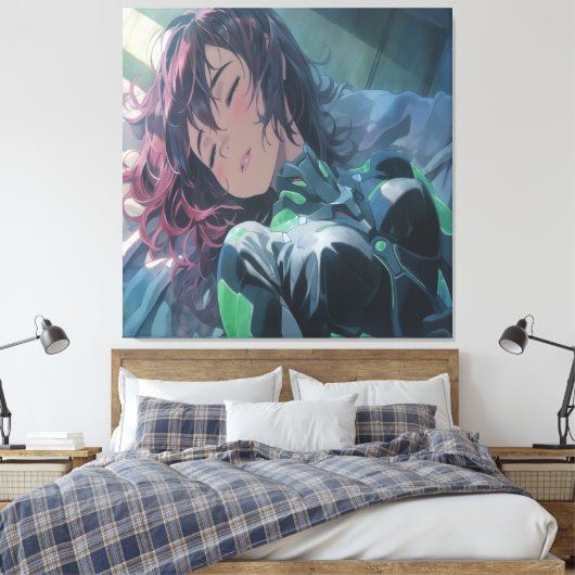 Anime Art. Canvas Afdruk (Insitu (Slaapkamer))