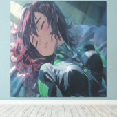 Anime Art. Canvas Afdruk (Insitu (Houten vloer))