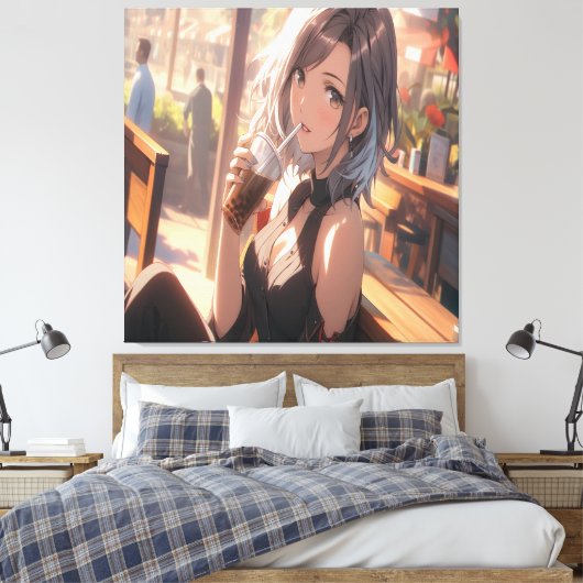 Anime Art. Canvas Afdruk (Insitu (Slaapkamer))