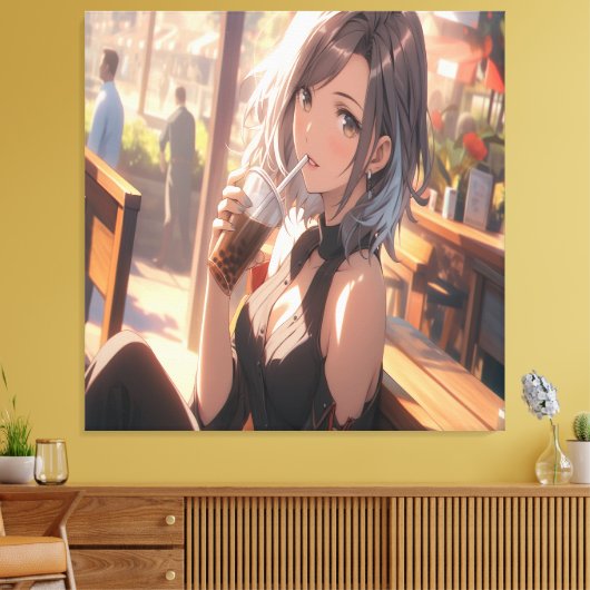 Anime Art. Canvas Afdruk (Insitu (Woonkamer))