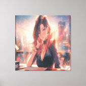 Anime Art. Canvas Afdruk (Voorkant)