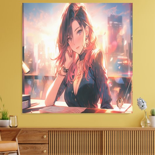 Anime Art. Canvas Afdruk (Insitu (Woonkamer))