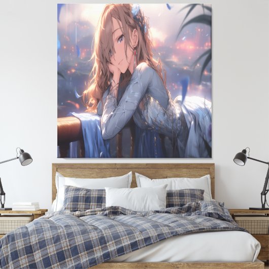 Anime Art. Canvas Afdruk (Insitu (Slaapkamer))