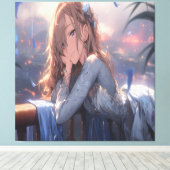 Anime Art. Canvas Afdruk (Insitu (Houten vloer))