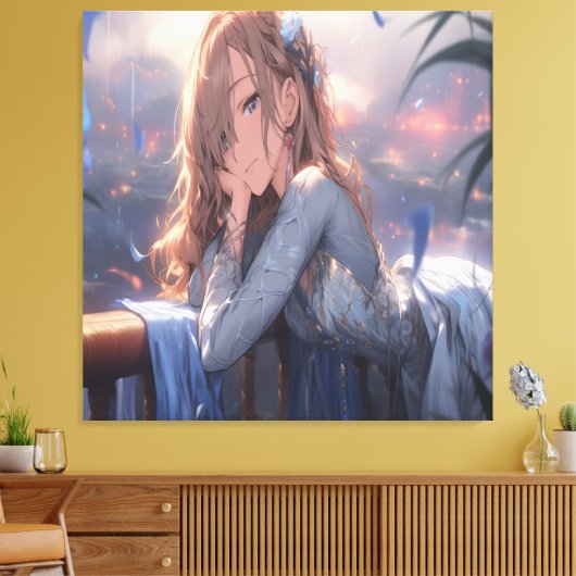 Anime Art. Canvas Afdruk (Insitu (Woonkamer))