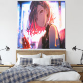 Anime Art. Canvas Afdruk (Insitu (Slaapkamer))