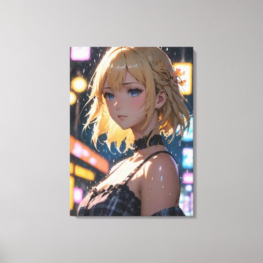 Anime art. canvas afdruk (Voorkant)