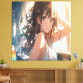 Anime Art. Canvas Afdruk (Insitu (Woonkamer))