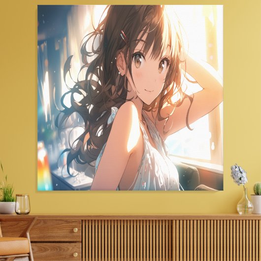 Anime Art. Canvas Afdruk (Insitu (Woonkamer))