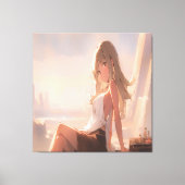Anime Art. Canvas Afdruk (Voorkant)
