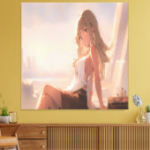 Anime Art. Canvas Afdruk (Insitu (Woonkamer))