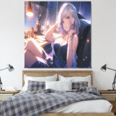 Anime Art. Canvas Afdruk (Insitu (Slaapkamer))