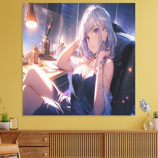 Anime Art. Canvas Afdruk (Insitu (Woonkamer))