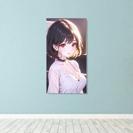 Anime Art. Canvas Afdruk (Insitu (Houten vloer))