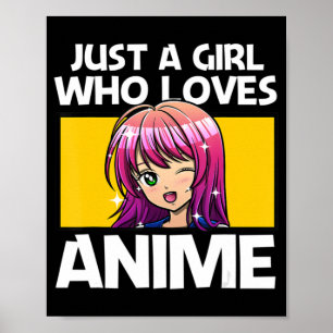 Anime Art voor vrouwen Teen Girls Anime Merch Girl Poster