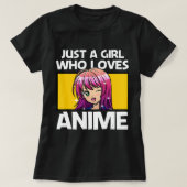 Anime Art voor vrouwen Teen Girls Anime Merch Girl T-shirt (Design voorkant)