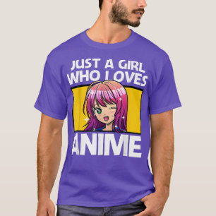 Anime Art voor vrouwen Teen Girls Anime Merch Girl T-shirt
