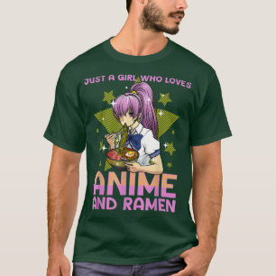 Anime Art voor vrouwen Teen Girls Anime Merch Rame T-shirt