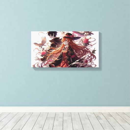 Anime Art Wall Decor Canvas Prints (Insitu (Houten vloer))