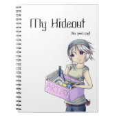 "Anime Artist Girl"-laptop Notitieboek (Voorkant)