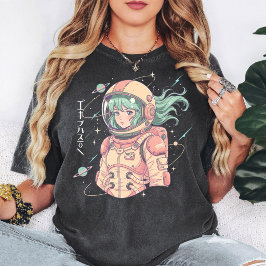 Anime Astronaut Meisje Ruimte Ontdekkingsreiziger T-shirt