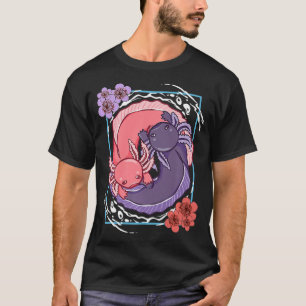 Anime Axolotl Waifu die van Anime Ramen en Sketc h T-shirt