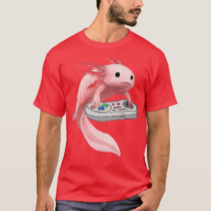 Anime Axolotl Waifu die van Anime Ramen en Sketc h T-shirt