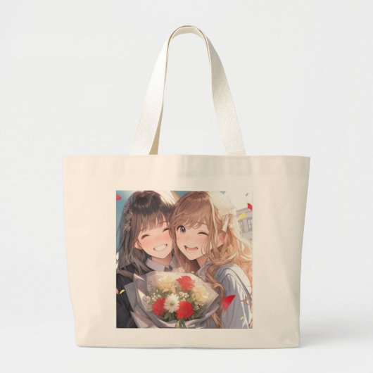 Anime bag grote tote bag (Voorkant)