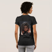 Anime Battle Angel Alita's kunstwerk. T-shirt (Achterkant volledig)