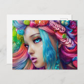 Anime Beatiful Baby Skin Goddess Graphic Briefkaart (Voorkant / Achterkant)