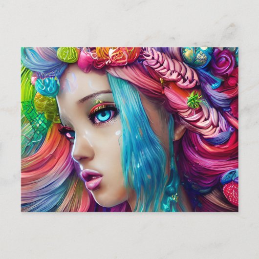 Anime Beatiful Baby Skin Goddess Graphic Briefkaart (Voorkant)