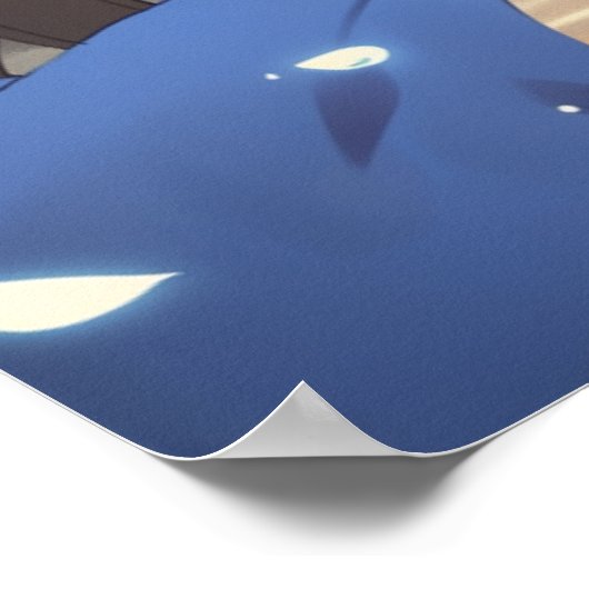 Anime beeld meisje in het kasteel poster (Hoek)