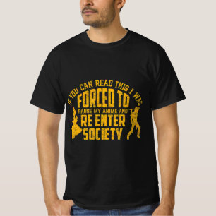 Anime bekijken voor mannen Kawaii kletst Japans T-shirt