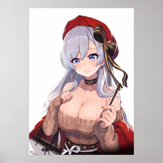 Anime Beret Hottie Poster (Voorkant)
