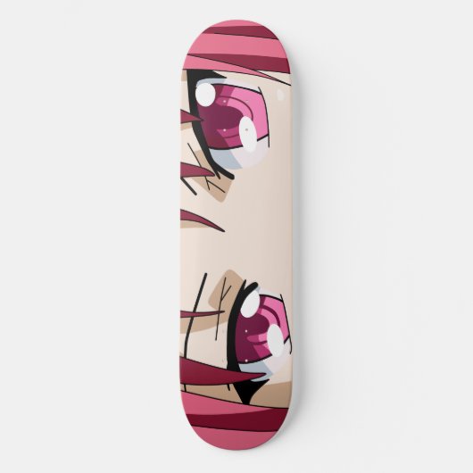 Anime Big Eyes Skateboard Deck (Voorkant)