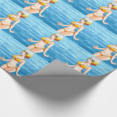 Anime Bikini Girl Cadeaupapier (Hoek)