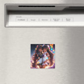 Anime Black Girls Melanin Animecore Magneet (Insitu (Vaatwasser))