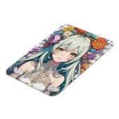 Anime bloem magneet (Linkerzijde)
