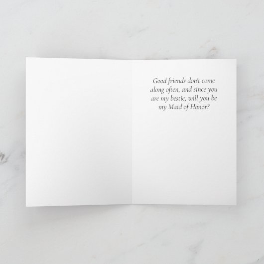 Anime Blond Bridesmaid Invitation (Binnen)