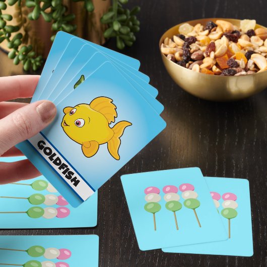 Anime Blue Pastel Dango Classic speelkaarten (Insitu)