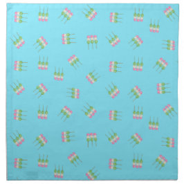 Anime Blue Pastel Dango Dansdoek Servet