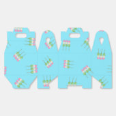 Anime Blue Pastel Dango Favoriete Box Bedankdoosjes (Ongevouwen)